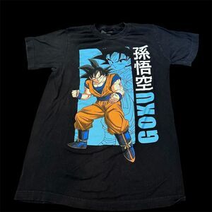 Dragon Ball Z Goku black and blue‎ t-shirt   Size S.